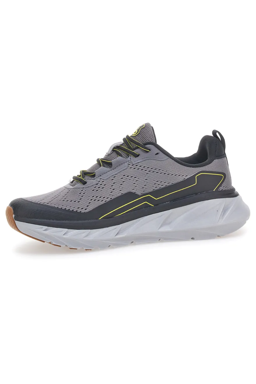 Sneakers grigie con dettagli fluo ROUTE 66 RO51811D