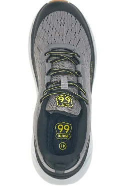 Sneakers grigie con dettagli fluo ROUTE 66 RO51811D