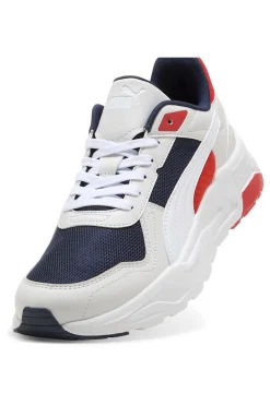 Sneakers Grigie con Dettagli Rossi e Blu PUMA Trinity 2 LT