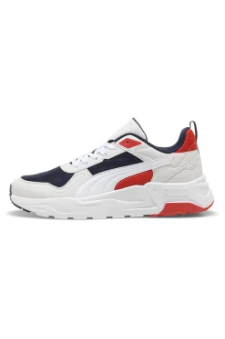 Sneakers Grigie con Dettagli Rossi e Blu PUMA Trinity 2 LT