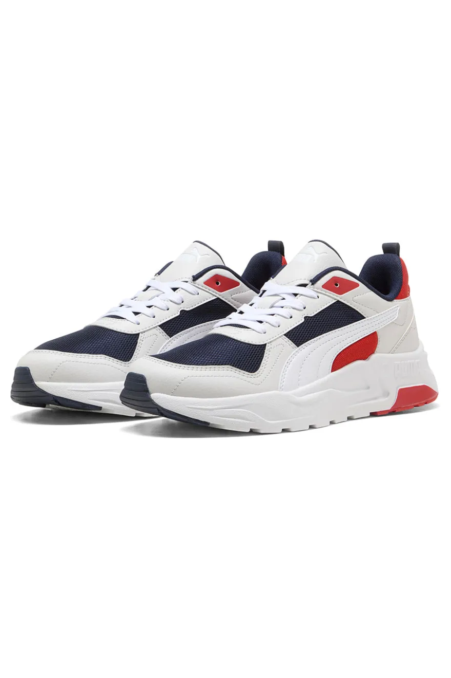 Sneakers Grigie con Dettagli Rossi e Blu PUMA Trinity 2 LT