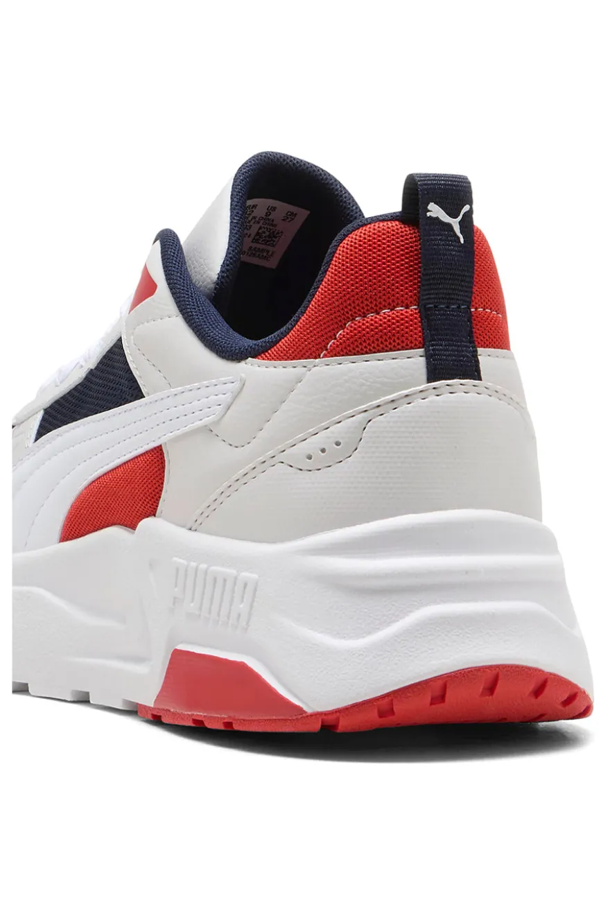 Sneakers Grigie con Dettagli Rossi e Blu PUMA Trinity 2 LT