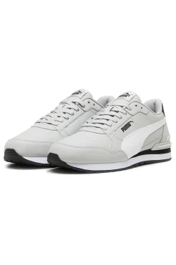 Sneakers grigie con dettagli bianchi e soletta SoftFoam+ Puma ST Runner v4 L