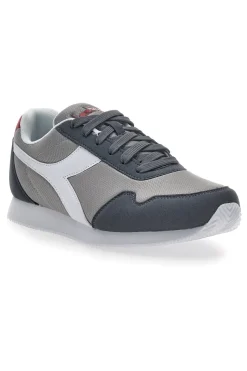 Sneakers Grigie con Fregio Bianco Diadora Simple Run