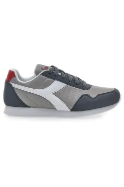 Sneakers Grigie con Fregio Bianco Diadora Simple Run