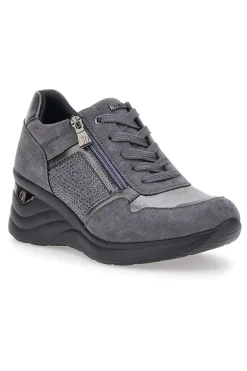 Sneakers grigie con Lacci e Platform INBLU IN402025