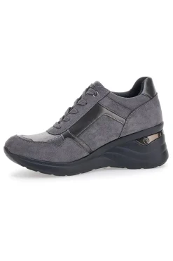 Sneakers grigie con Lacci e Platform INBLU IN402025