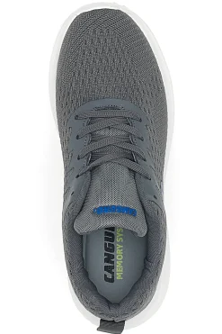 Sneakers Grigie con Lacci e Memory System Canguro CA292