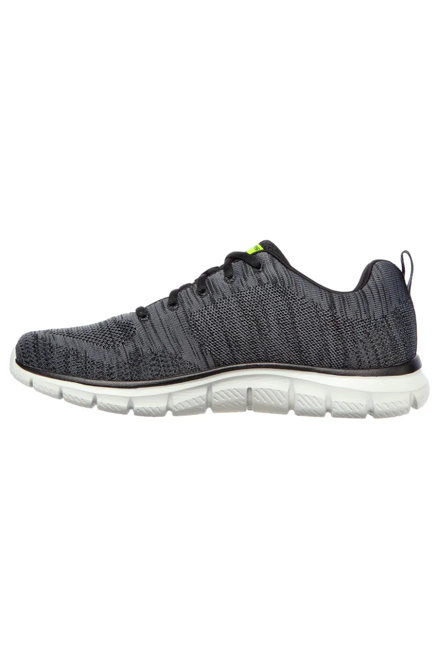 Sneakers Grigie Con Memory Foam Skeachers Track Front Runner