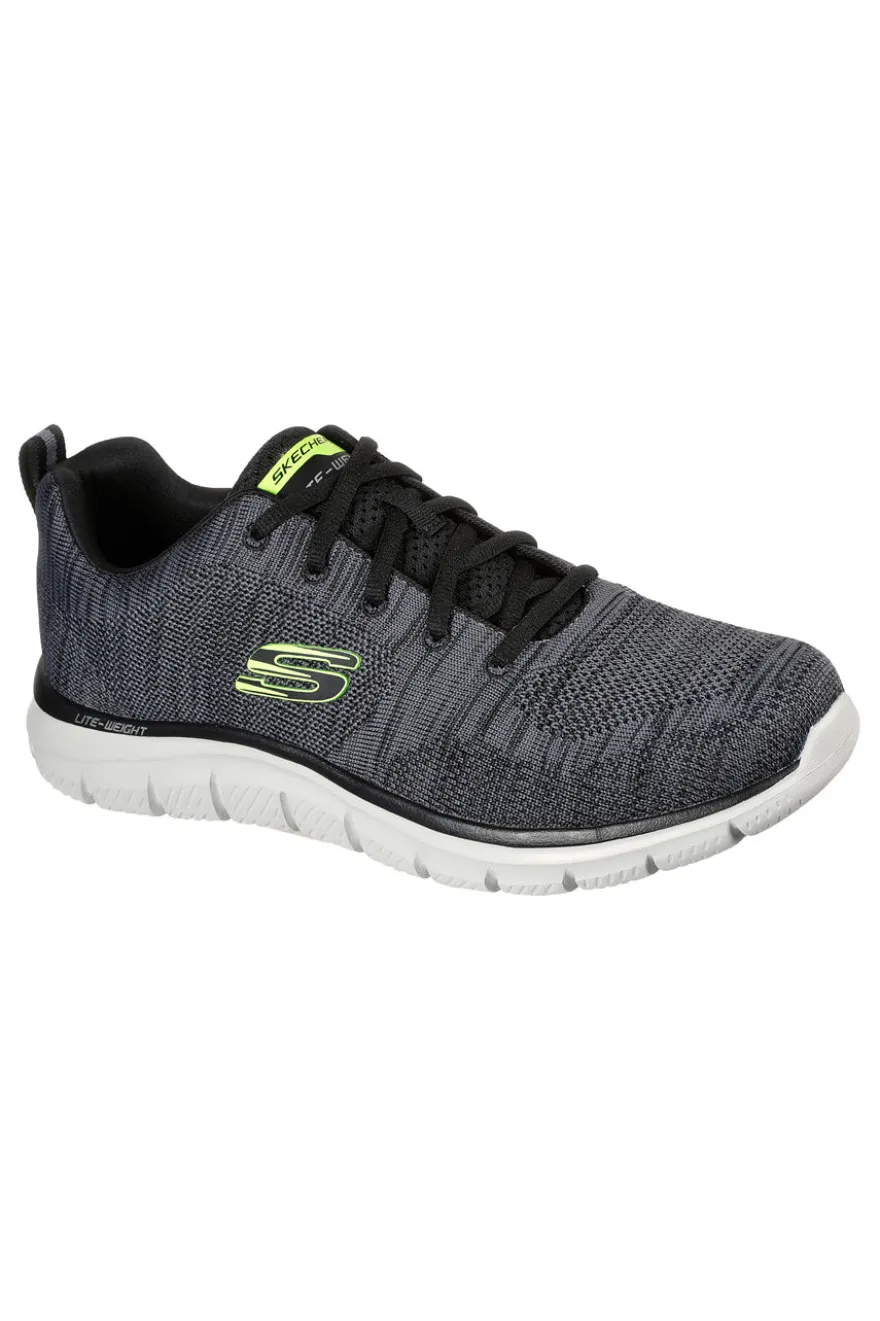 Sneakers Grigie Con Memory Foam Skeachers Track Front Runner