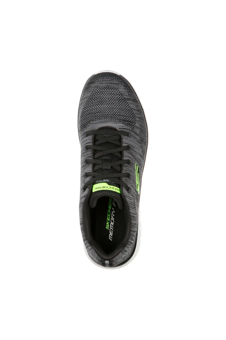 Sneakers Grigie Con Memory Foam Skeachers Track Front Runner