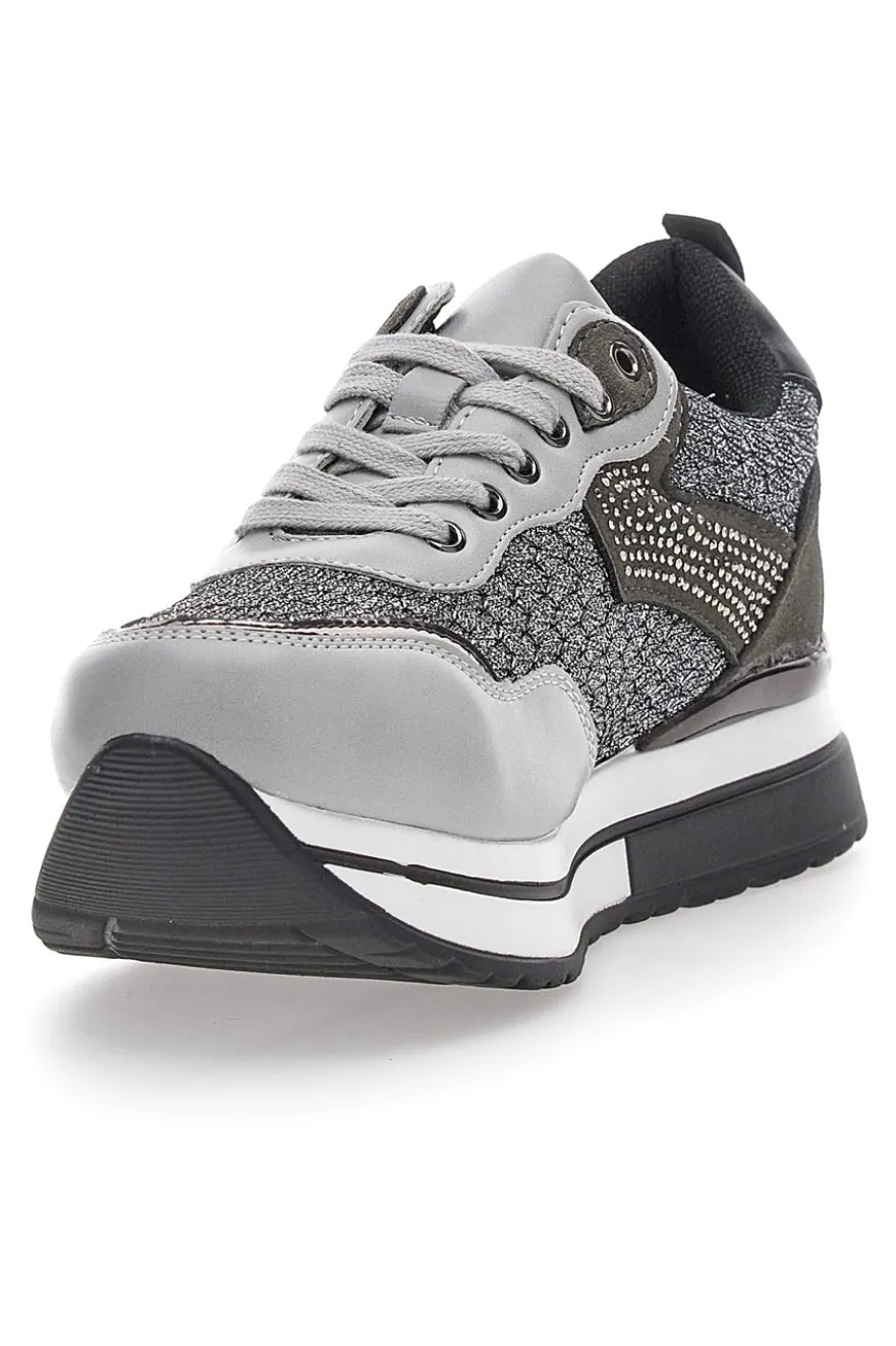 Sneakers Grigie Con Platform Miss Pappalea 23011