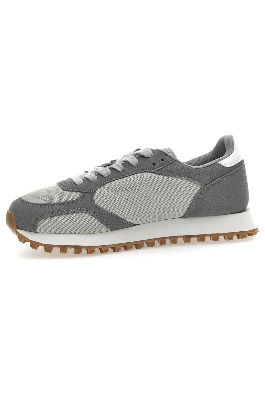Sneakers Grigie Con Suola a Contasto Gas Spidy Mix