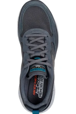 Sneakers grigie con tomaia in vera pelle e suola Flex-Lite Skechers Flex Advantage 5.0