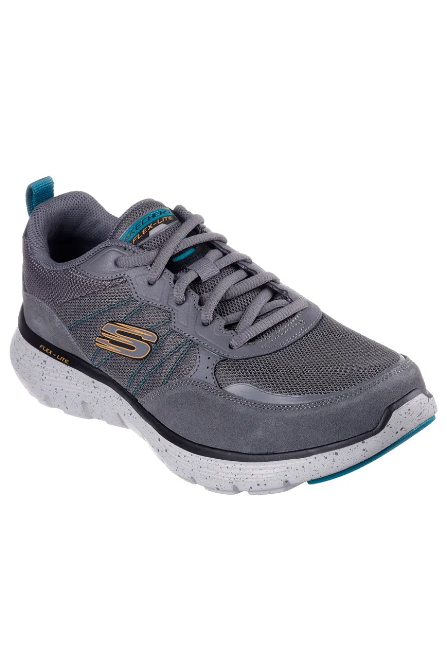 Sneakers grigie con tomaia in vera pelle e suola Flex-Lite Skechers Flex Advantage 5.0