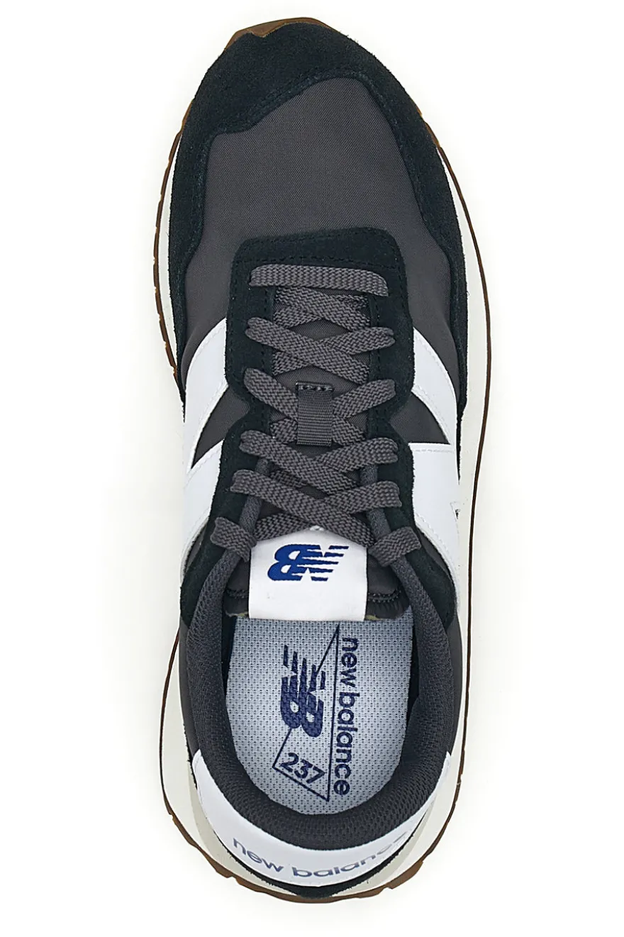 Sneakers grigie da ginnastica in pelle e tessuto New balance Ms237ga