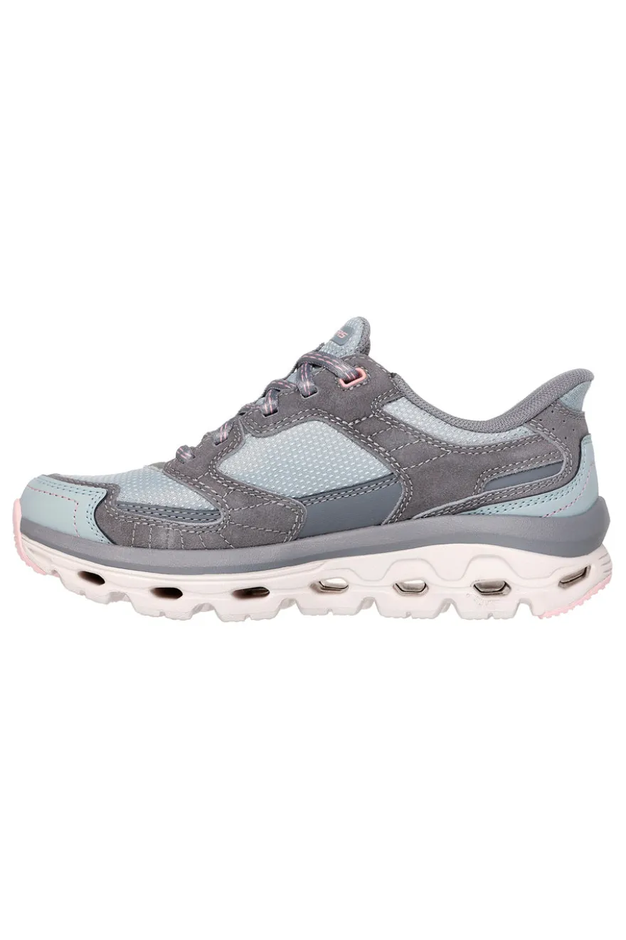 Sneakers grigie e azzurre con suola Glide-Step e Memory Foam Skechers Glide-Step Sole Paradise Valley