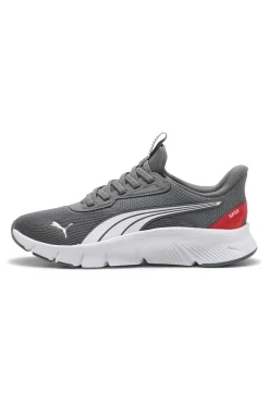 Sneakers grigie e bianche slip on in mesh Puma Flexfocus Lite SLIPTECH Jr