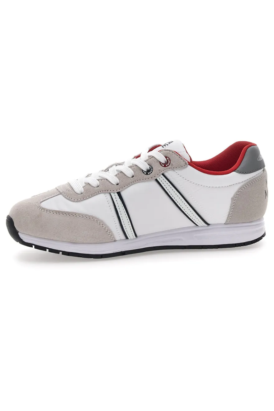 Sneakers Grigie e Bianche Con Lacci Marina Militare MM255