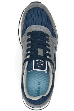 Sneakers Grigie e Blu Con Air Memory Foam Lotto Trainer Amf Msh