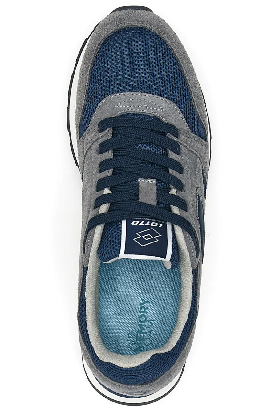 Sneakers Grigie e Blu Con Air Memory Foam Lotto Trainer Amf Msh