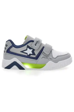 Sneakers Grigie e Blu con Luci Pitt Kids 22695