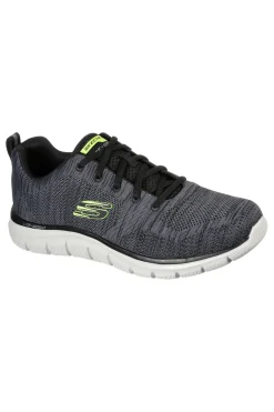 Sneakers Grigie e Lime Con Memory Foam Skechers Track Bucolo
