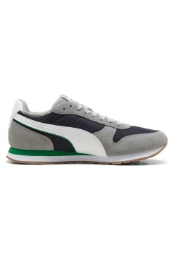 Sneakers grigie e navy in mesh con dettagli scamosciati Puma ST Miler