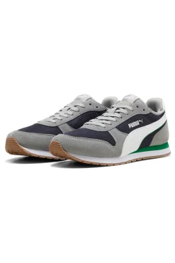 Sneakers grigie e navy in mesh con dettagli scamosciati Puma ST Miler