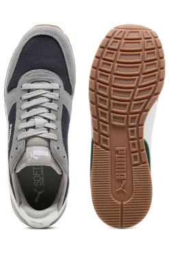 Sneakers grigie e navy in mesh con dettagli scamosciati Puma ST Miler