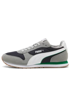 Sneakers grigie e navy in mesh con dettagli scamosciati Puma ST Miler