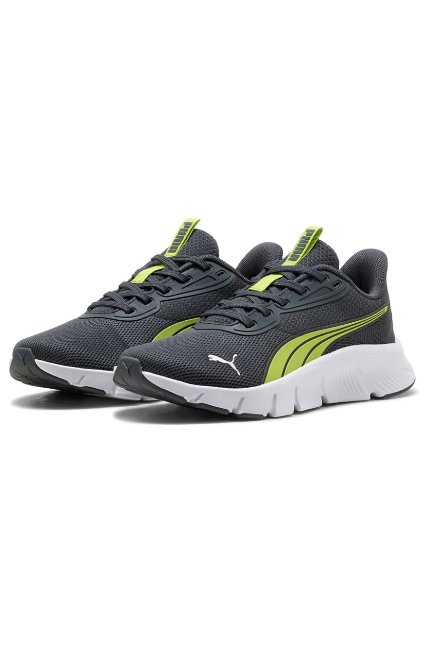 Sneakers grigie e verdi running leggere Puma Flexfocus Lite Modern Jr