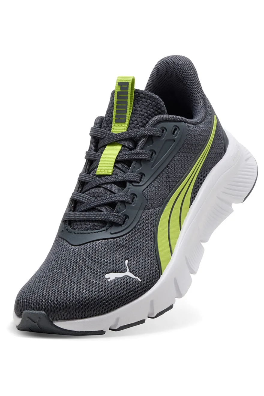 Sneakers grigie e verdi running leggere Puma Flexfocus Lite Modern Jr