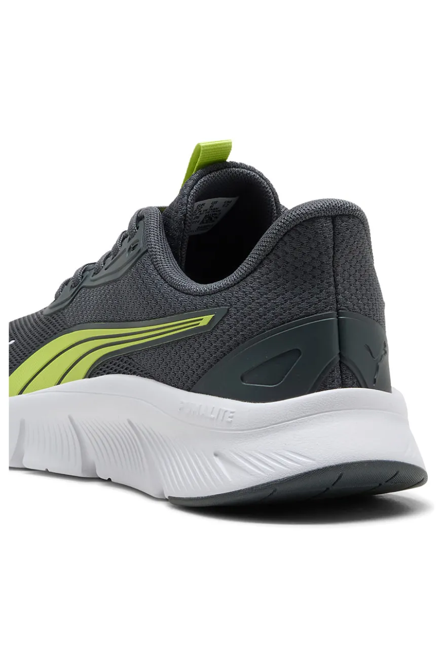 Sneakers grigie e verdi running leggere Puma Flexfocus Lite Modern Jr