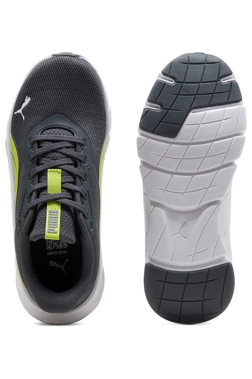 Sneakers grigie e verdi running leggere Puma Flexfocus Lite Modern Jr