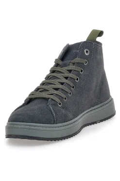 Sneakers grigie in camoscio con suola in gomma Canguro CA817