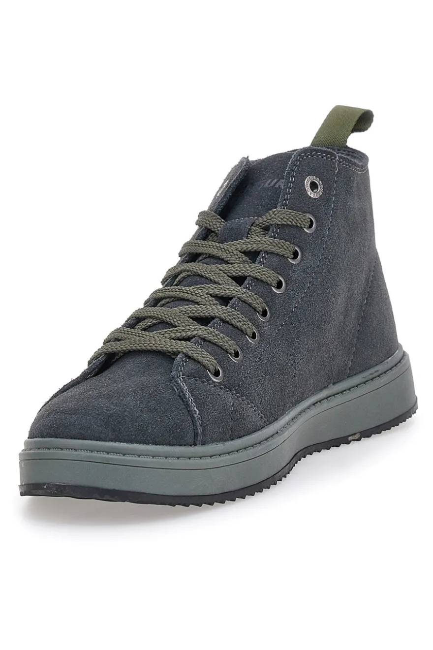 Sneakers grigie in camoscio con suola in gomma Canguro CA817