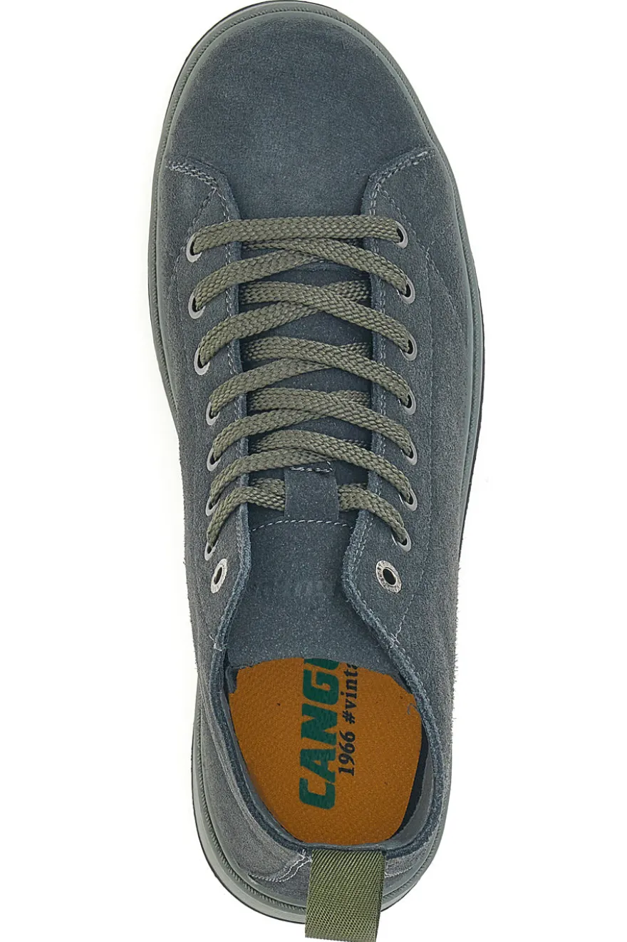 Sneakers grigie in camoscio con suola in gomma Canguro CA817