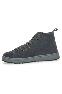Sneakers grigie in camoscio con suola in gomma Canguro CA817