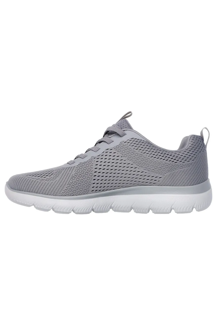 Sneakers grigie in mesh con Memory Foam Skechers Summits Eckler