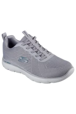 Sneakers grigie in mesh con Memory Foam Skechers Summits Eckler