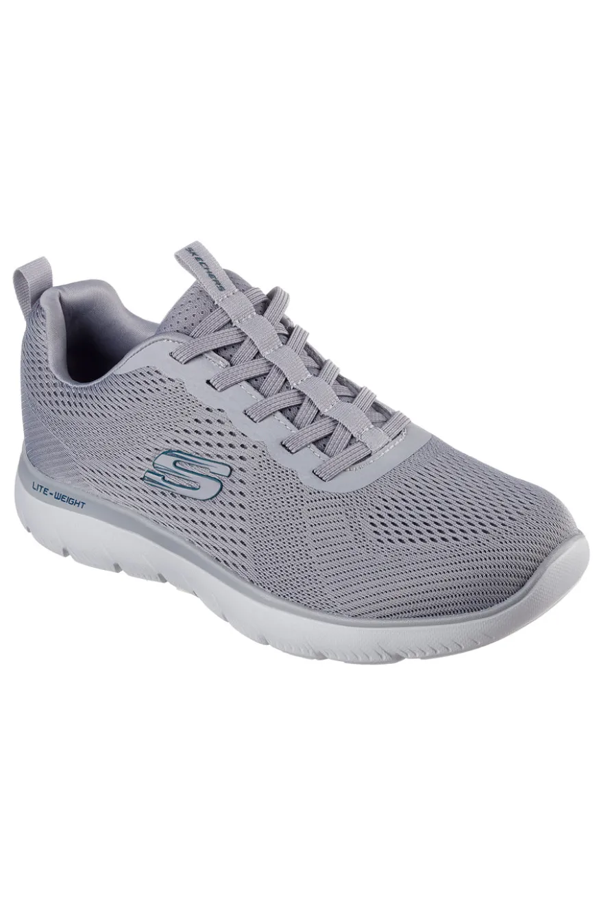 Sneakers grigie in mesh con Memory Foam Skechers Summits Eckler