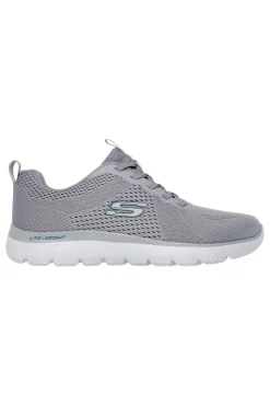 Sneakers grigie in mesh con Memory Foam Skechers Summits Eckler
