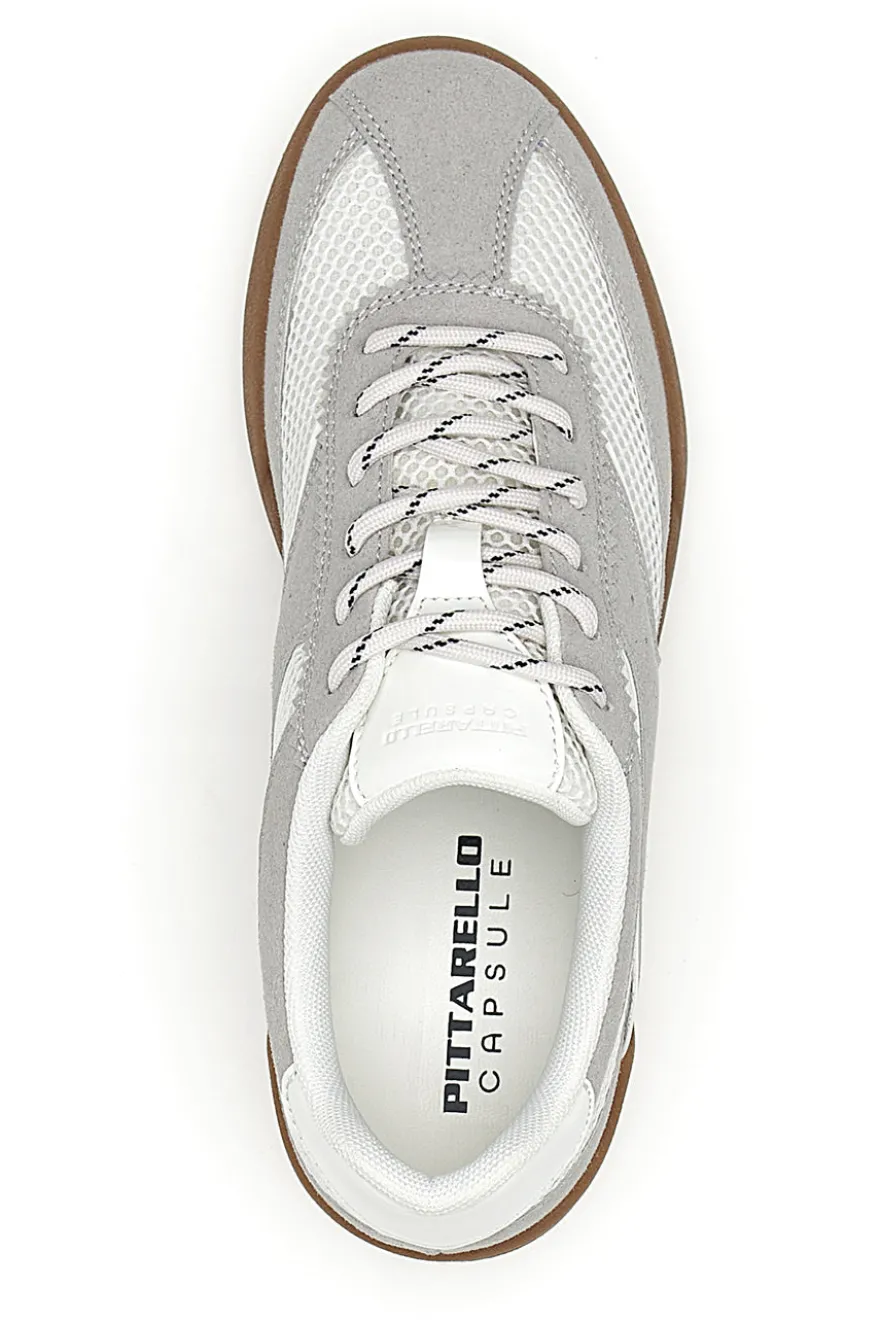 Sneakers grigie in pelle e mesh traspirante Pittarello Capsule BT261049002