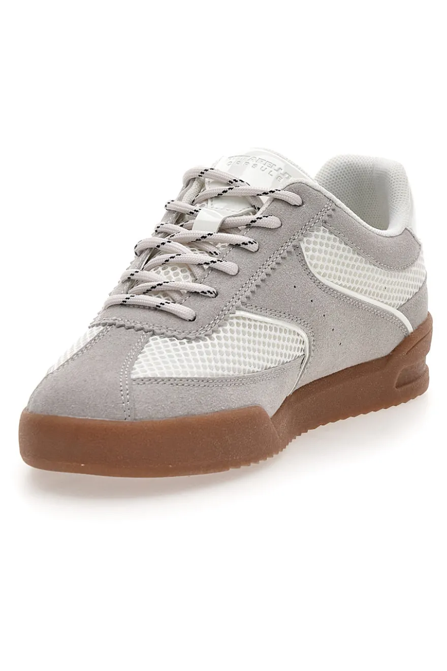 Sneakers grigie in pelle e mesh traspirante Pittarello Capsule BT261049002