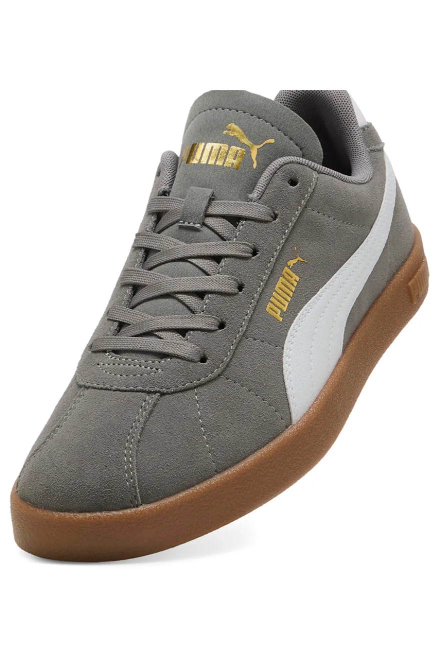 Sneakers Grigie in Pelle Puma Club II