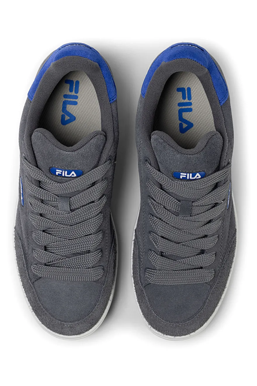 Sneakers grigie in suede con dettagli blu Fila FFM0437