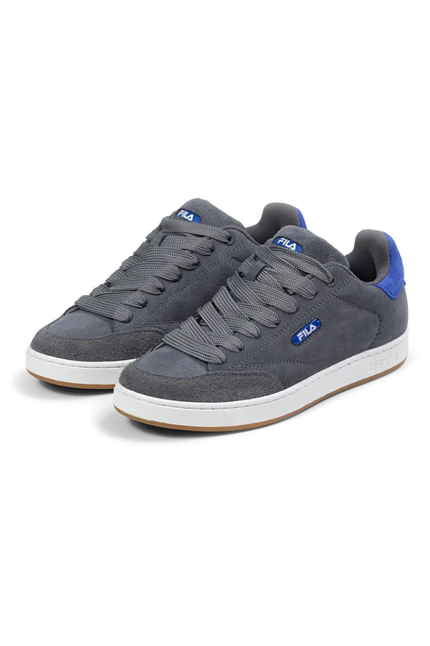 Sneakers grigie in suede con dettagli blu Fila FFM0437
