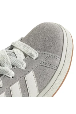 Sneakers grigie in suede con strisce bianche Adidas Grand Court 00s K