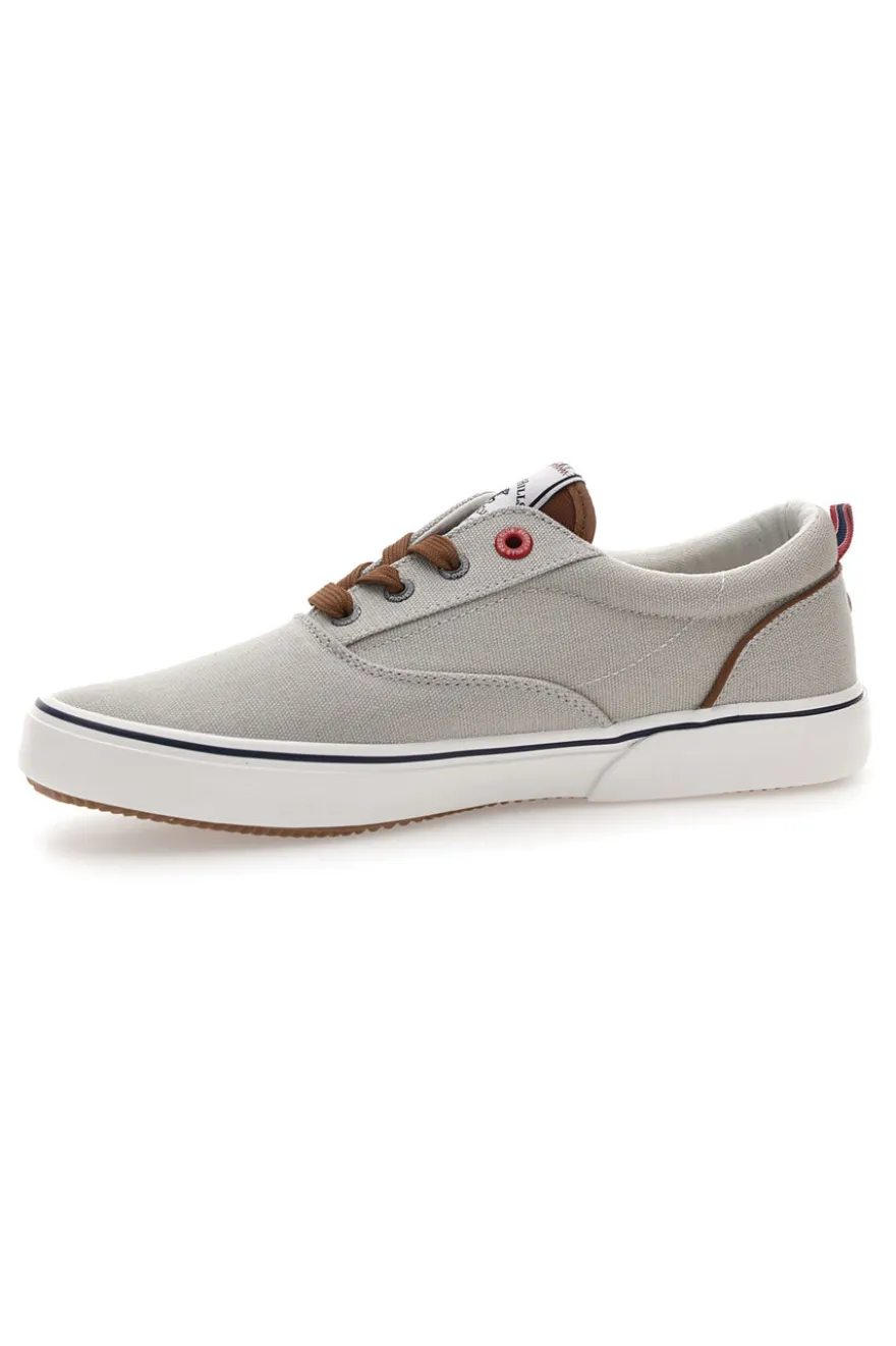 Sneakers grigie in tela con dettagli a contrasto BEVERLY HILLS POLO BATH CVS